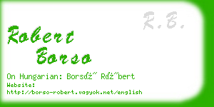 robert borso business card